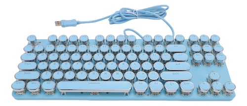 Gorra Redonda Con Teclado Rgb De 87 Teclas Para Juegos, Retr