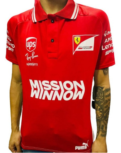 camisa polo ferrari