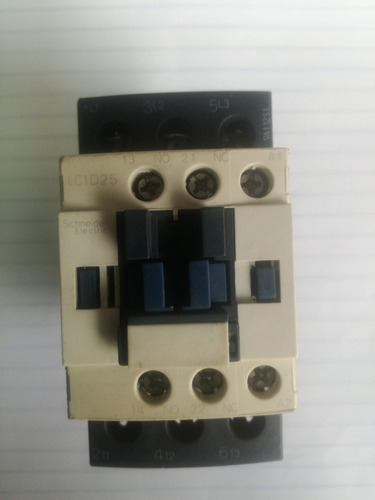 Lc1d25 Contactor Magnético Eléctrico Schneider 25a De 3 Polo