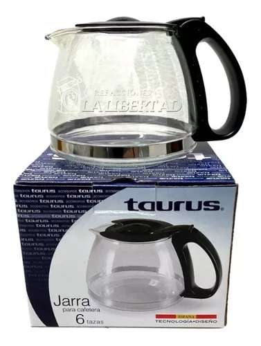 Jarra De Vidrio Para Cafetera Universal Taurus 6 Tazas