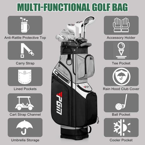 Bolsa De Golf Pgm Para Hombres Y Mujeres-diseño Estándar Ant