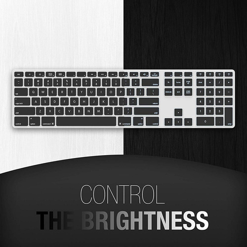 Imagen 2 de 7 de Teclado Inalámbrico Aluminio Retroiluminado Matias /no Apple