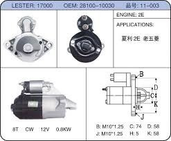 Motor De Partida Toyota Corolla Corolla Ee90 1988-1992 1,3