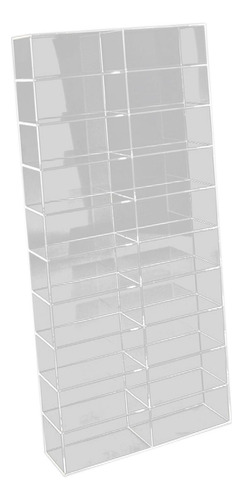 Acrílico 1/64 Escala Modelo Car Display Case 20 Rejillas