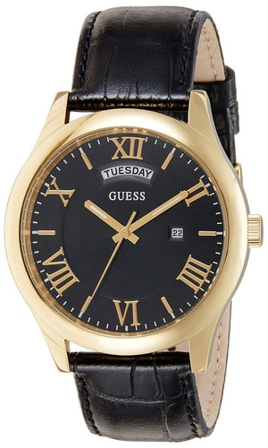 Reloj Hombre Guess Metropolitan Dorado Y Negro