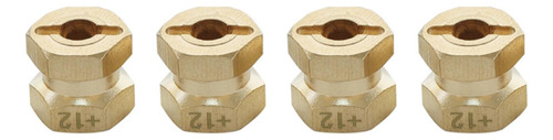 4 Piezas 12mm Cubo Hexagonal De Aluminio 12/15/17mm 12 Mm