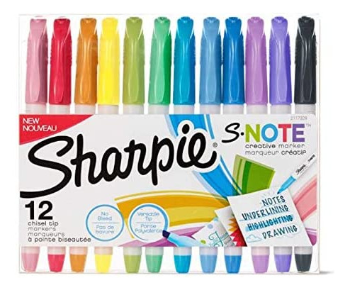 Sharpie S-note Creative Markers, Varios Colores, Punta De...