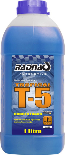 Imagem 1 de 2 de Aditivo De Radiador Tropical A T5 Radnaq 9040 1l