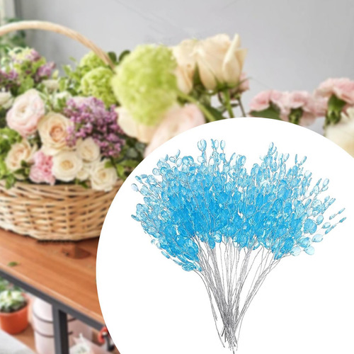 30 De Flores Artificiales Hechos A Mano Con Forma De Azul