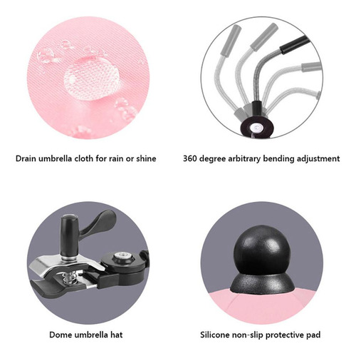 Parasol De Carrinho De Bebê Com Braçadeira, Guarda-chuva Com