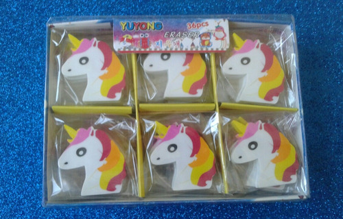 Goma De Borrar Unicornio  Souvenirs X36 Vuelta Al Cole