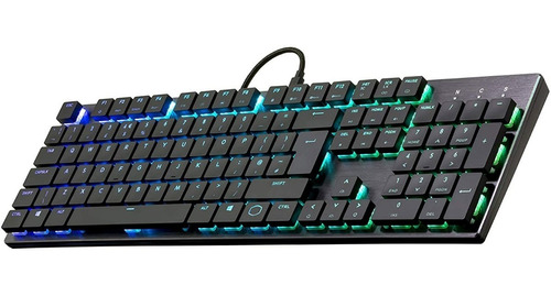 Teclado Gamer Rgb Mecánico Cherry Cooler Master Sk650 Negro