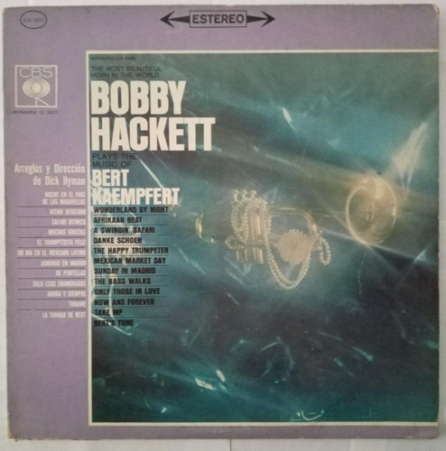 Vinilo Bobby Hackett Y Bert Kaempfert The Most Beautiful Hor (Usado)