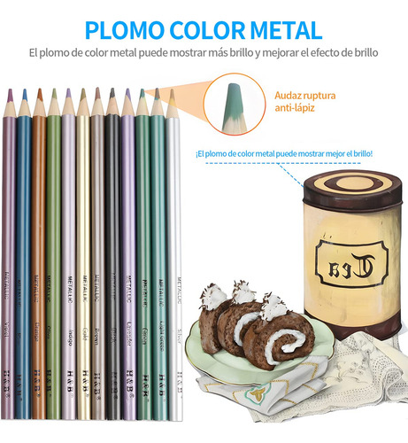 Ruiao 72 Piezas Kit De Lápices De Dibujo Arte Dibujo