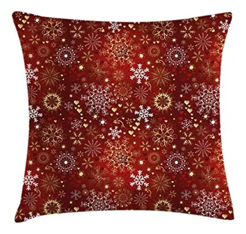 Ambesonne Winter Throw Pillow Cojín Cover, Old Fashioned Chr Liso