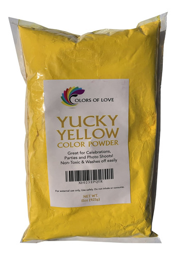 Colors Of Love Polvo Amarillo Bolsa Ideal 15 Onza Bomba Baño