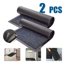 Comprar 2pz Alfombra Antideslizante Piso Tapetes Entrada Cocina Gris