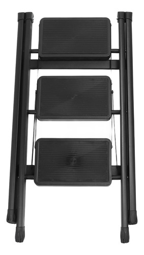 Banqueta Dobrável Com Escada De 3 Degraus, Pedal Antiderrapa