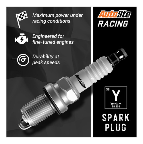 Autolite Ar134-4pk Racing De Alto Rendimiento Bujía No 4