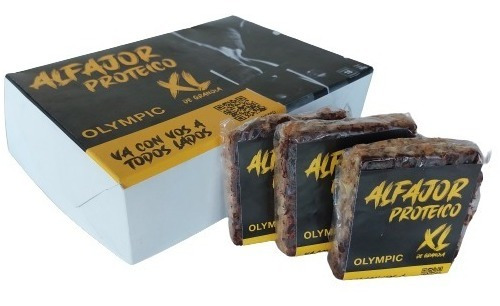 Alfajor Proteico Xl Olympic X 18 Unidades De 65 Grs C/u.