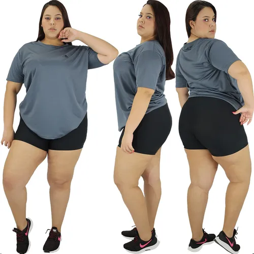Camisetas para academia hotsell feminina plus size