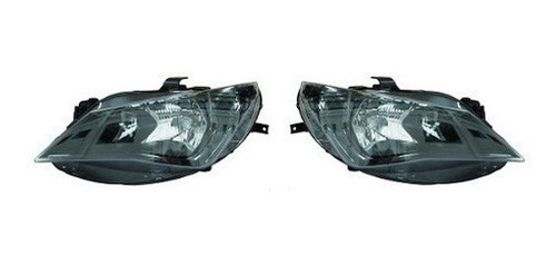 Par Juego Faros Seat Ibiza 2013 -2014 Doble As F/negro Hjk