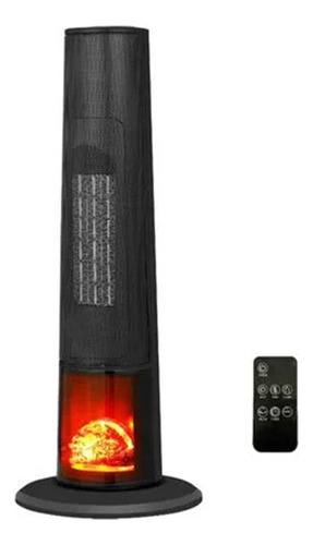 Calefactor Calentador De Torre Ceramica Vios Home Efecto Chimenea Control Remoto Torre