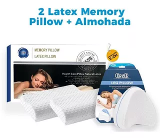 2 Almohadas Ortopédicas Más 1 Almohada Para Las Piernas