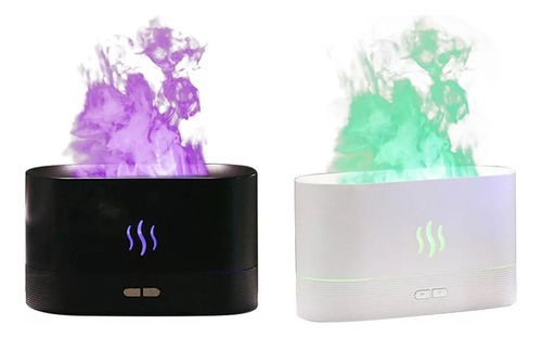  Humidificador De Aire Difusor De Aroma Modelo Fuego Luz Led