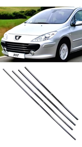 Juego Viras Molduras Cromadas Parrilla Peugeot 307 Original