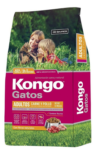 Kongo Gato Adulto X 8 Kgs Carne Y Pollo - Petit Pet Shop