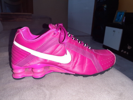 nike shox junior feminino preto e rosa