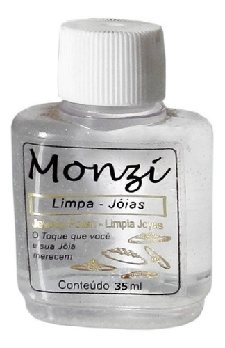 Limpa Prata, Chapeados Ou Limpa Joia Revendedor Monzi 35 Ml 