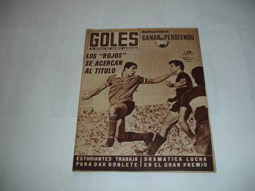 Revista Goles 1003 Independiente 3 Boca 2 Nacional 1967  