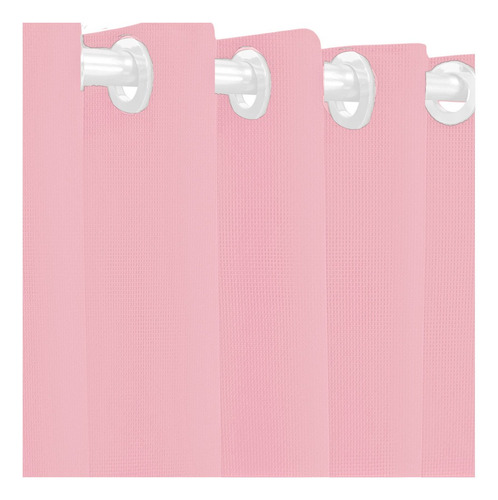 Cortina Para Janela Corta Luz Blackout 280x250 Admirare Cor Rosa