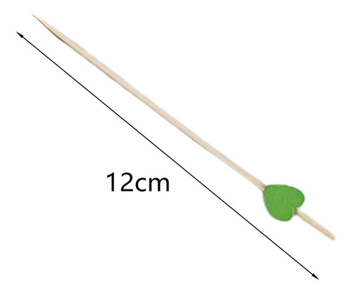 100 Palillos Para Comida De 4,7 Pulgadas, Palitos De Cóctel