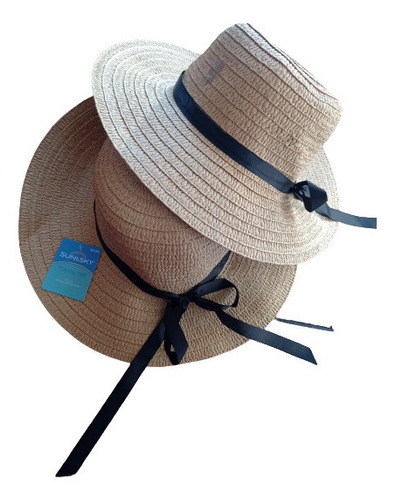 Sombrero Playero Con Protección Uv Color Marrón 