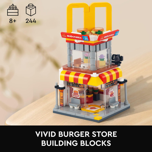 High Godo Juego De Construcción De Tienda De Hamburguesas Co