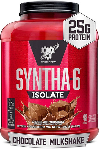 Imagen 2 de 2 de Suplemento en polvo BSN Syntha-6 Isolate proteína sabor chocolate milkshake en pote de 1.82kg