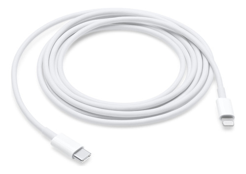 Cable Usb-c A Lightning Apple Con Dos Puertos Color Blanco