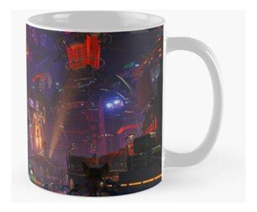 Taza Ciudad Horizonte Futurista Cyber City Punk Cyberpunk Da