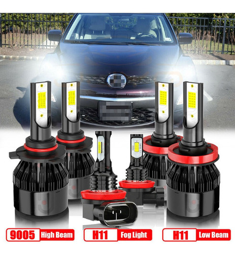 Qw1 9005 H11 Kit Led De Haz Alto/bajo Para Mazda 3 5 6 Cx5