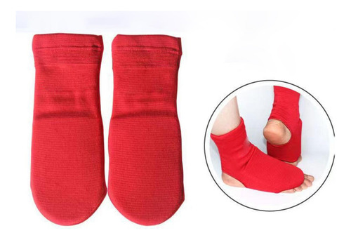 Protector De Pie Elástico Fitness Empeine Talla L Rojo