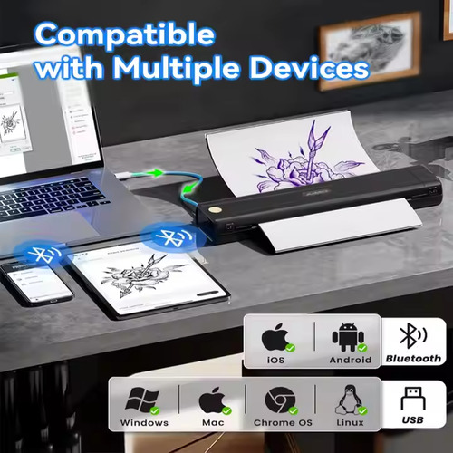 Impressora Aimo Tatuagem Bluetooth Windows Ios Android