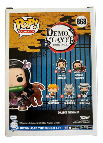 Funko Pop Original Nezuko Kamado 868 Metalica - Demon Slayer