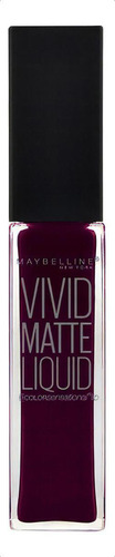 Labial Color Sensational Vivid Matte Liquid Maybelline Acabados Mate Color 50 Possesed Plum