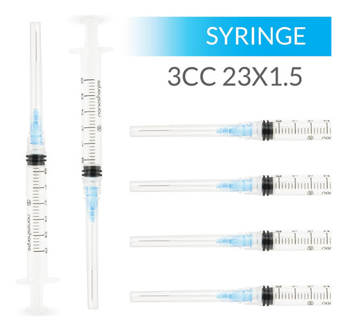 Nanosharps Jeringa 3ml 23x1.5 Industrial, Laboratorio, Cient