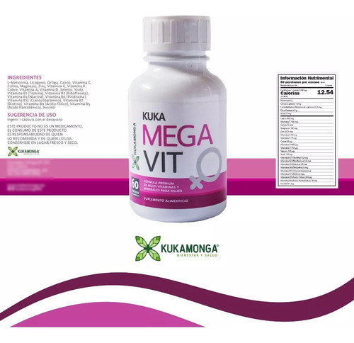 Megavit Multivitaminico De Mujer 60 Cáps Vitaminas Mujer