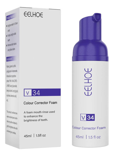 Corrector Dental De Color En Espuma V34, Potenciador De Blan