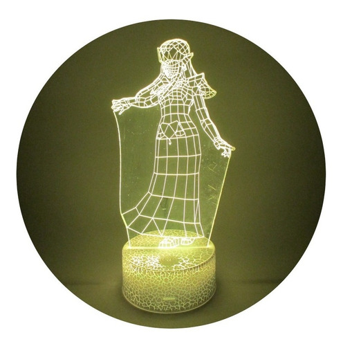 Lámpara 3d Princesa Zelda Base Agrietada